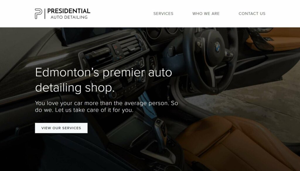 Presidential Auto Detailing Homepage