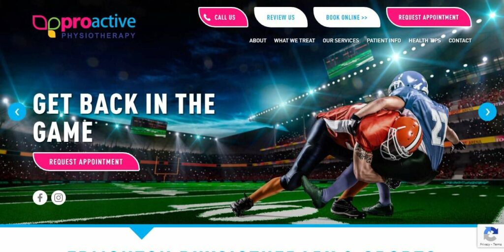 ProActive Physiotherapy Homepage