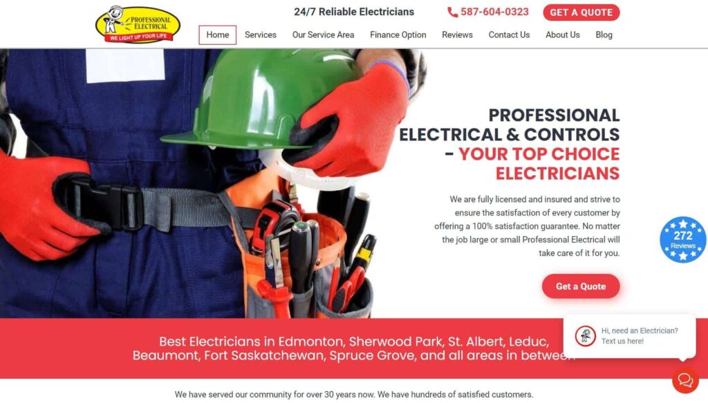 Professional Electrical & Controls' Homepage