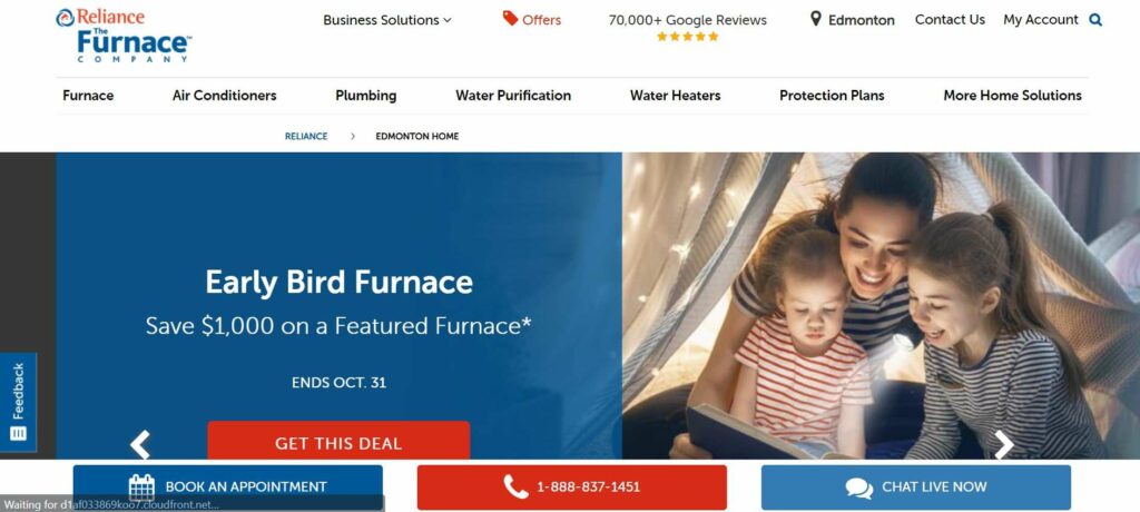 Reliance The Furnace Company' Homepage