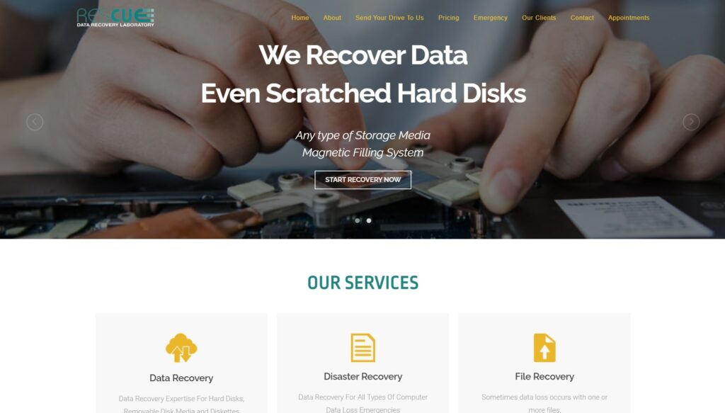 Rescue Data Recovery Laboratory Homepage