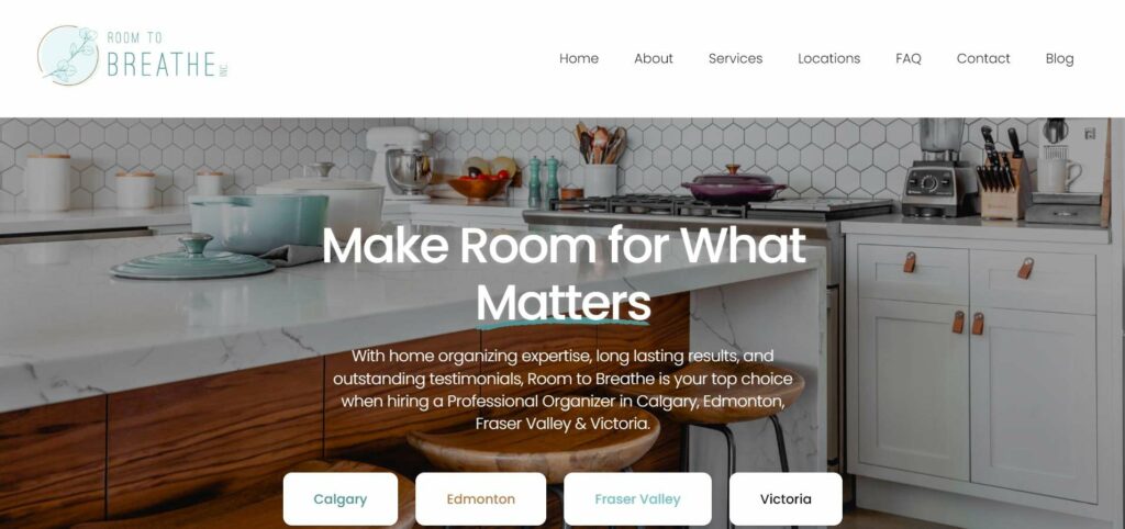 Room to Breathe' Homepage