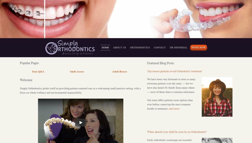 Simply Orthodontics' Homepage