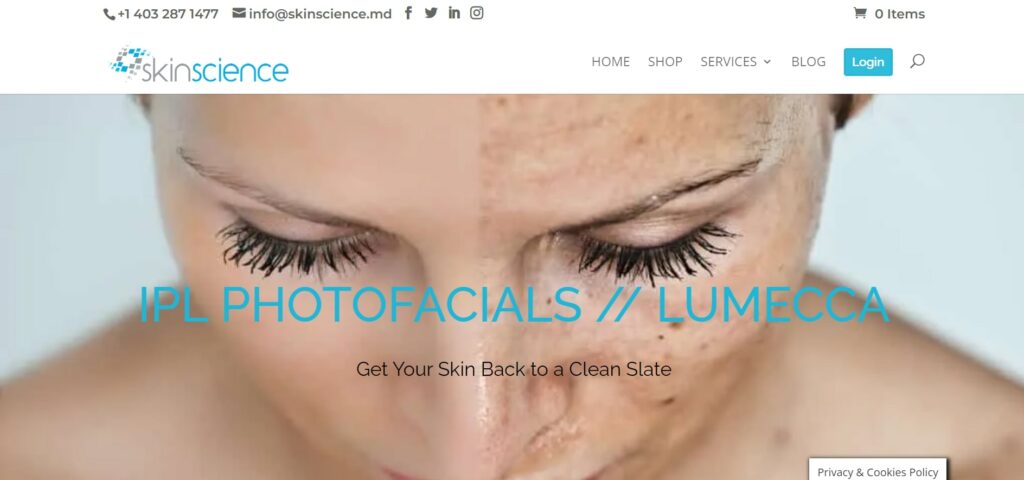SkinScience Inc' Homepage