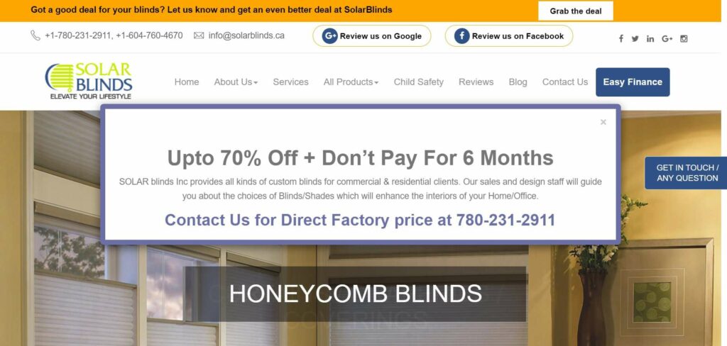 Solar Blinds' Homepage