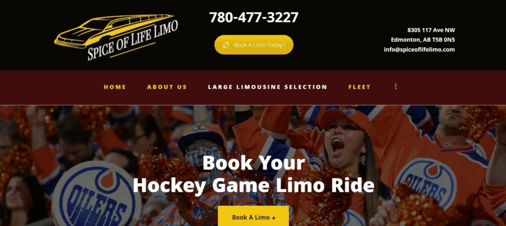Spice of Life Limo' Homepage