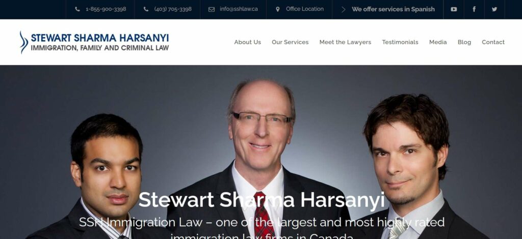Stewart Sharma Harsanyi Immigration & Criminal Lawyers' Homepage