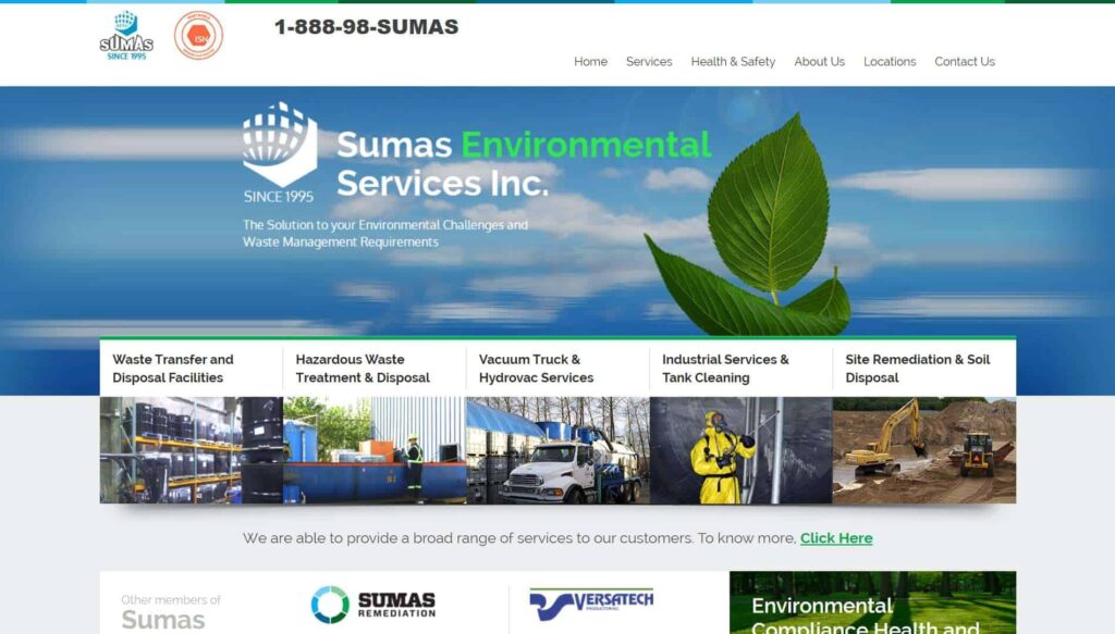 Sumas Environmental Services Inc' Homepage
