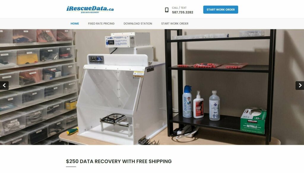 iRescueData Homepage