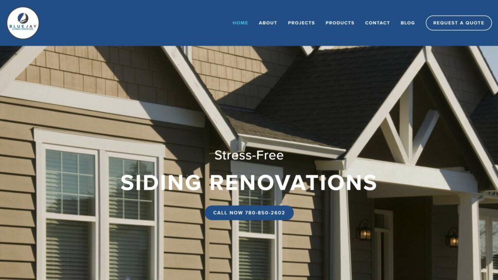 Blue Jay Exterior Renovations' Homepage