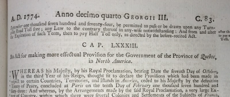 The Quebec Act