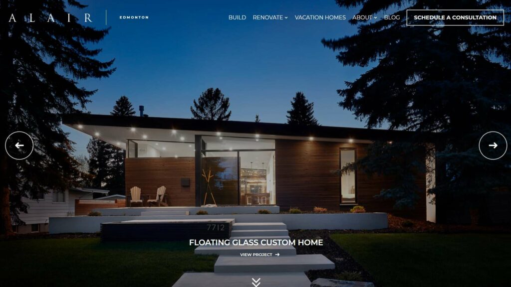 Alair Homes' Homepage