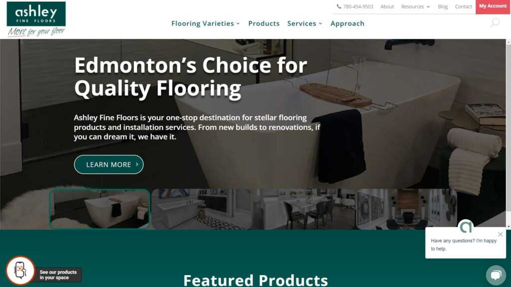 Ashley Fine Floors' Homepage
