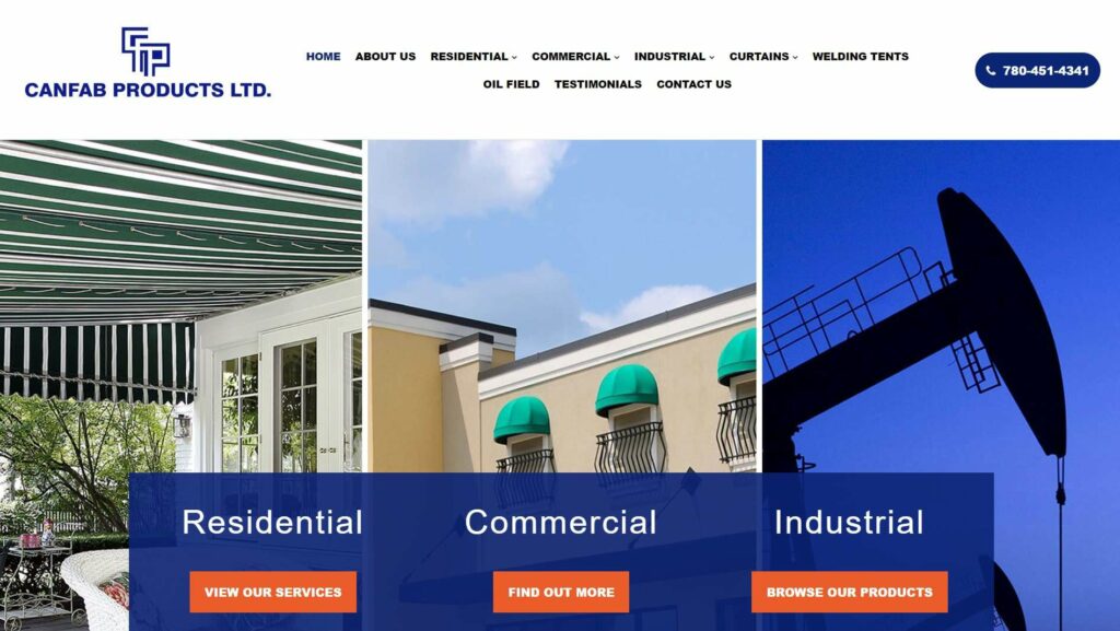 Canfab Products' Homepage