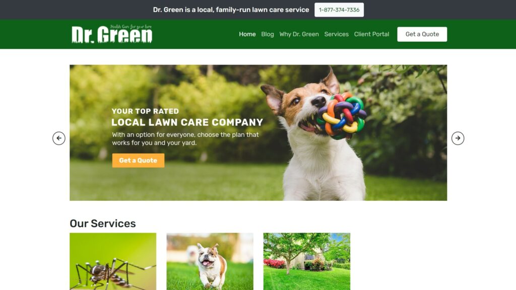 Dr. Green Services' Homepage