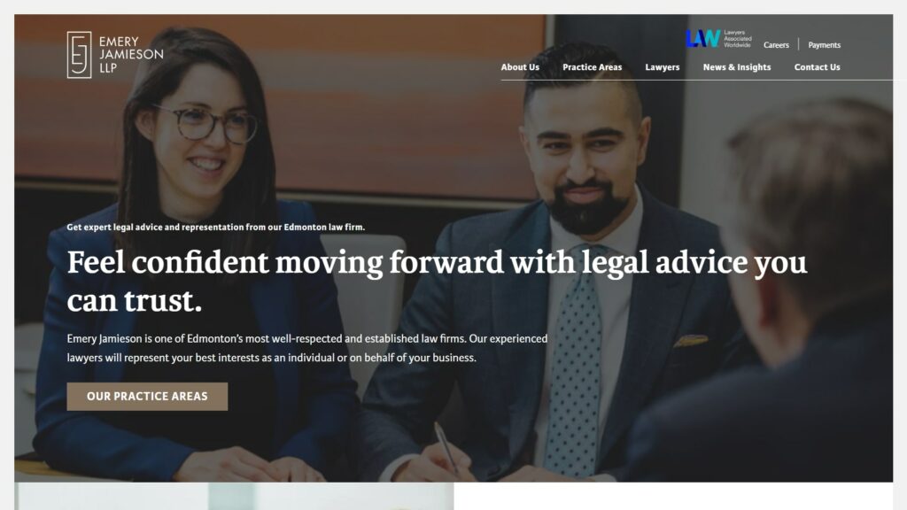 Emery Jamieson LLP's Homepage