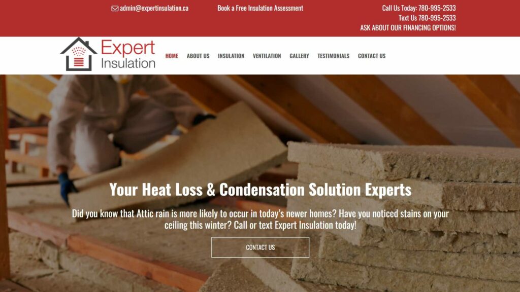 Expert Insulation Contracting Ltd. Homepage