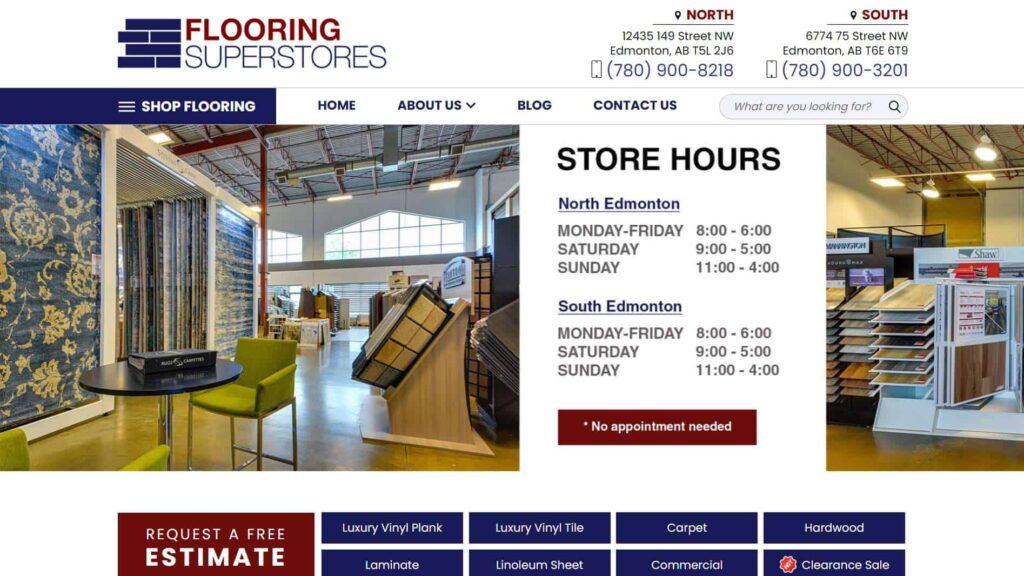 Flooring Superstores' Homepage