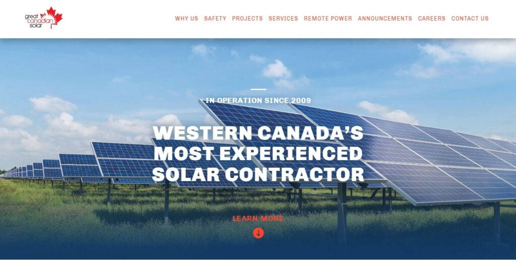 Great Canadian Solar's Homepage