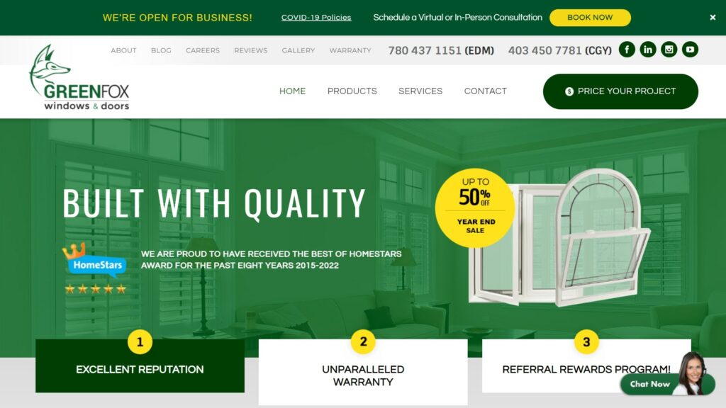 GreenFox Windows & Doors' Homepage