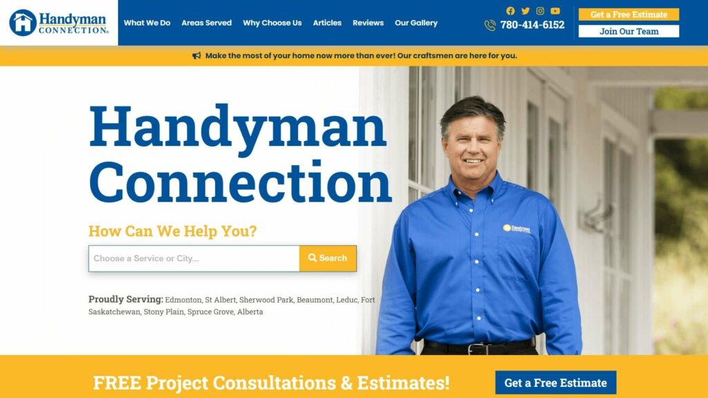 Handyman Connection of Edmonton's Homepage