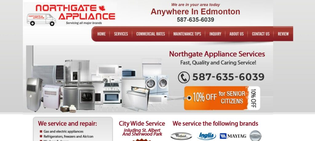 Northgate Appliances Sales Service's Homepage