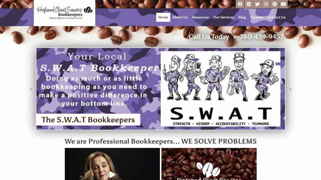 Preferred Client Services' Homepage