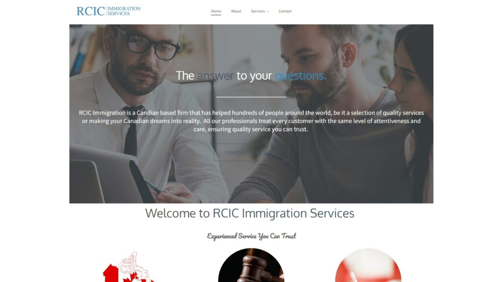 RCIC Immigration Services' Homepage