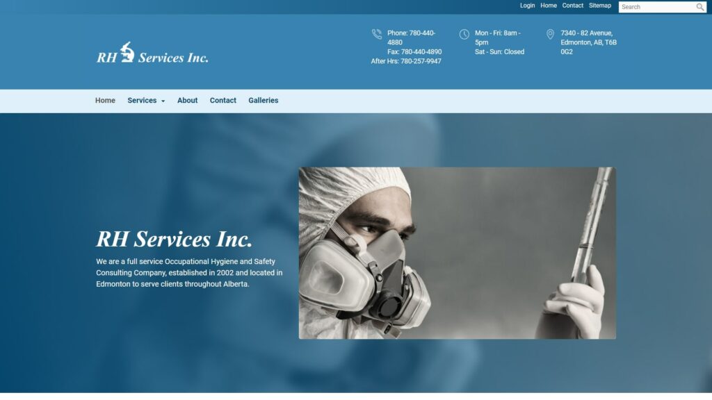 RH Services Inc. Homepage