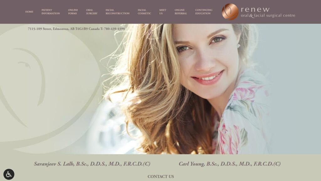 Renew Oral & Facial Surgical Centre's Homepage