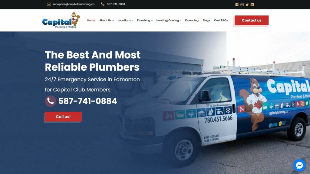 Capital Plumbing's Homepage