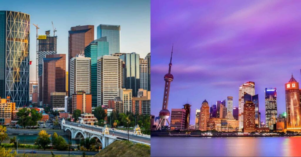 Comparing the Infrastructures Between Canada and China's Homepage