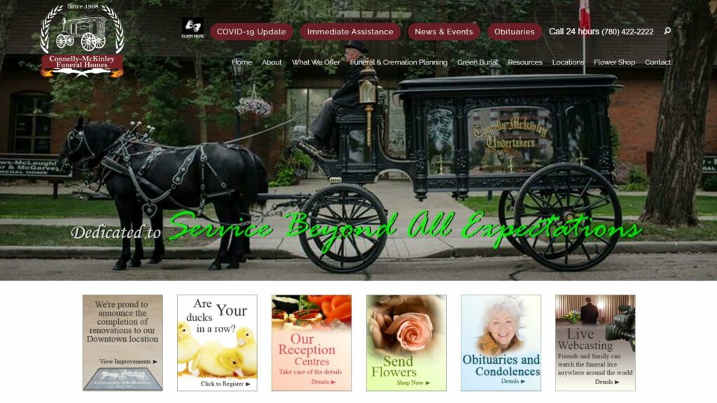 Connelly-McKinley Funeral Homes' Homepage