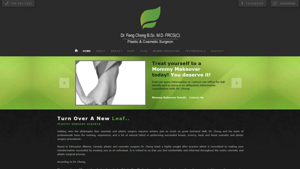 Dr. Feng Chong – Plastic Surgery Alberta's Homepage