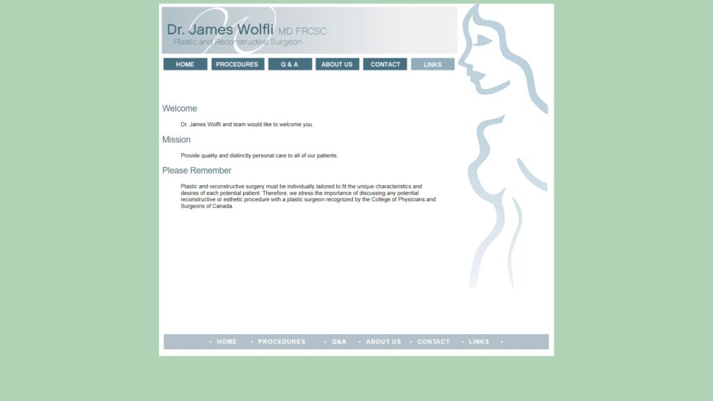 Dr. James Wolfli – Plastic and Reconstructive Surgeon's Homepage