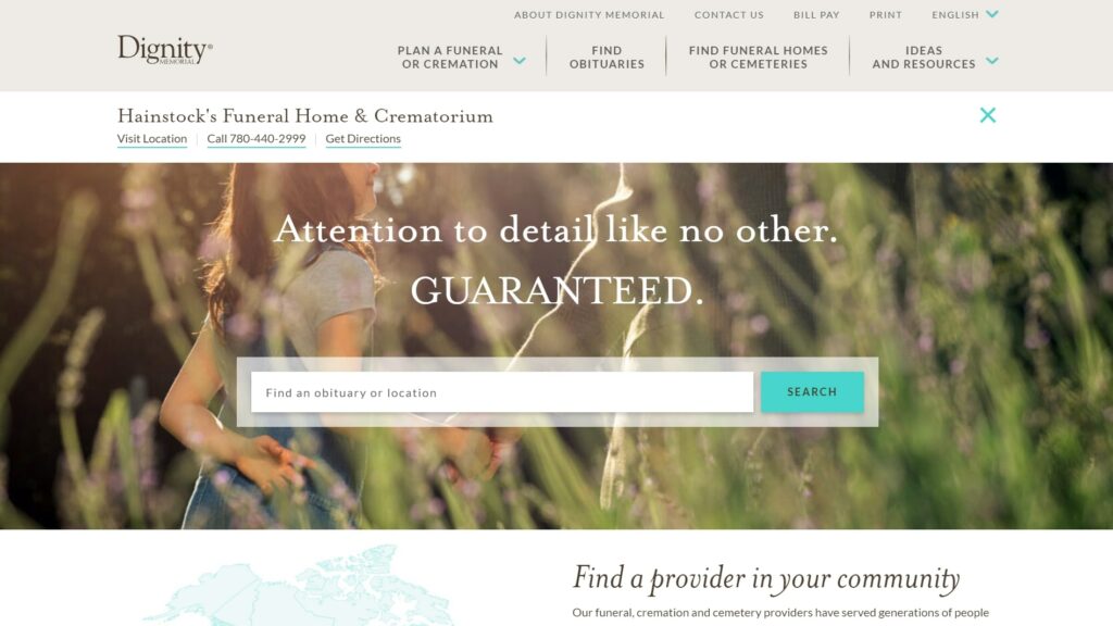Hainstock’s Funeral Home & Crematorium's Homepage