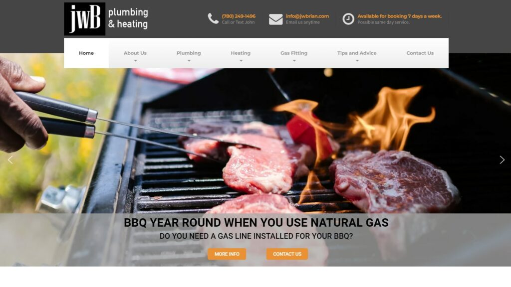 JW Brian Plumbing & Heating's Homepage