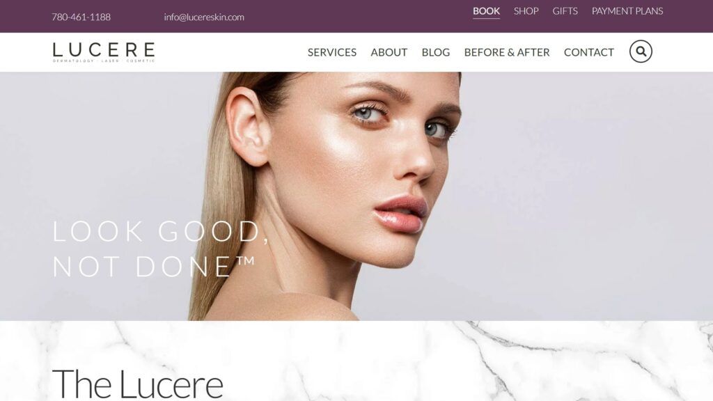 Lucere Dermatology & Laser Clinic's Homepage