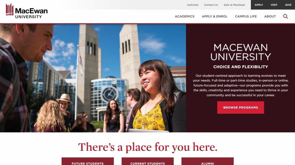 MacEwan University's Homepage