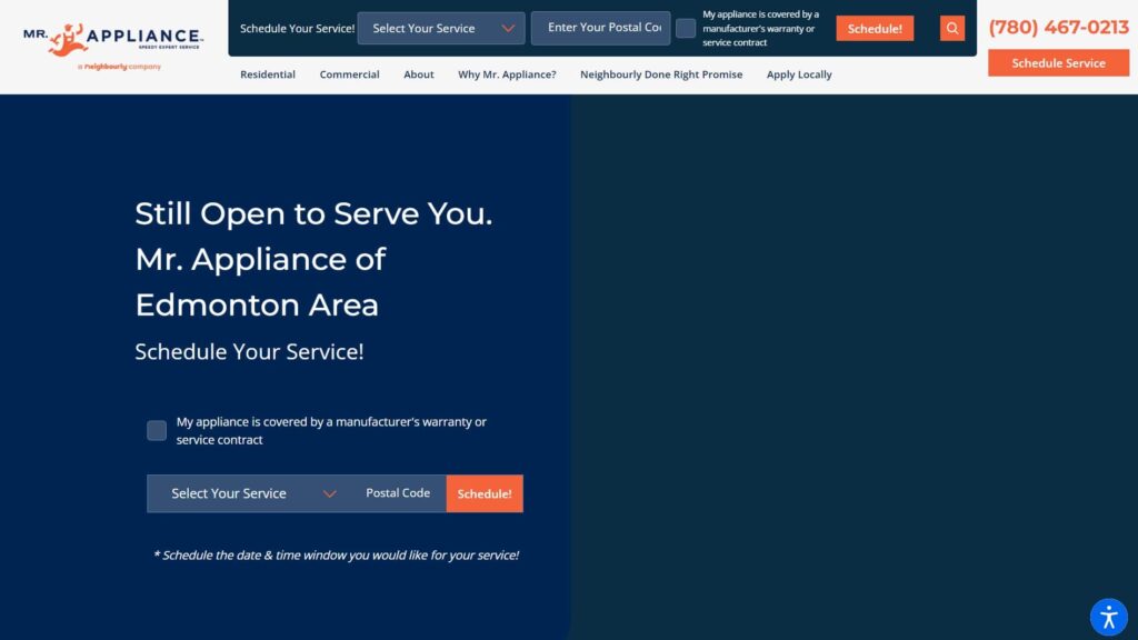 Mr. Appliance of Edmonton's Homepage