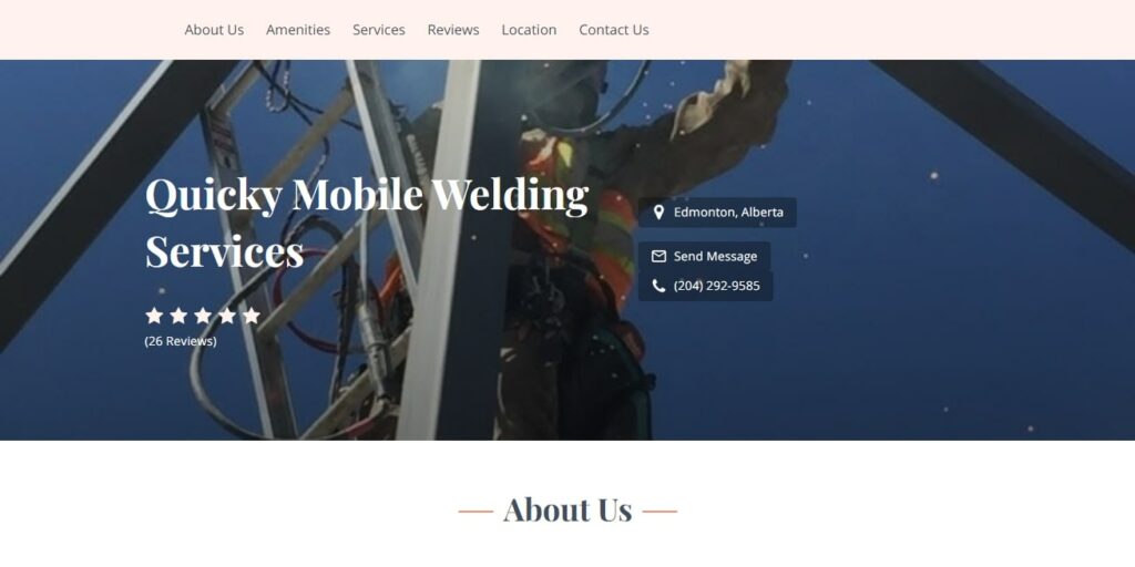 Quicky Mobile Welding Services' Homepage