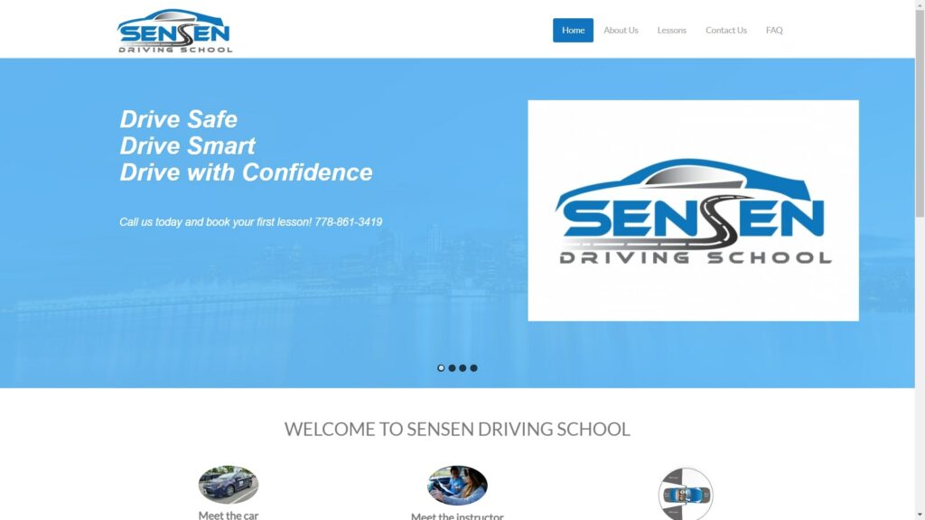 SenSen Driving School's Homepage