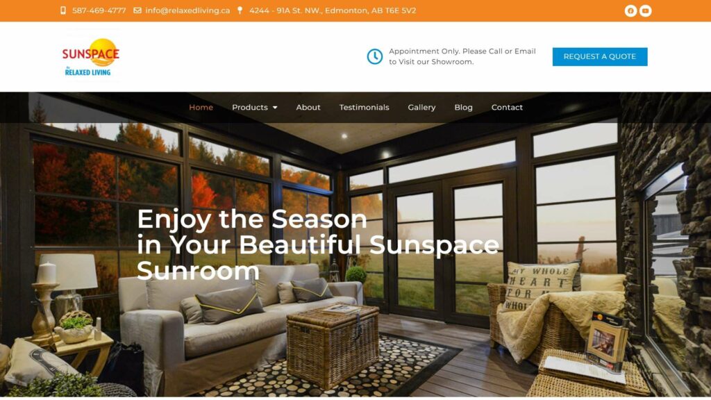 Sunspace By Relaxed Living's Homepage