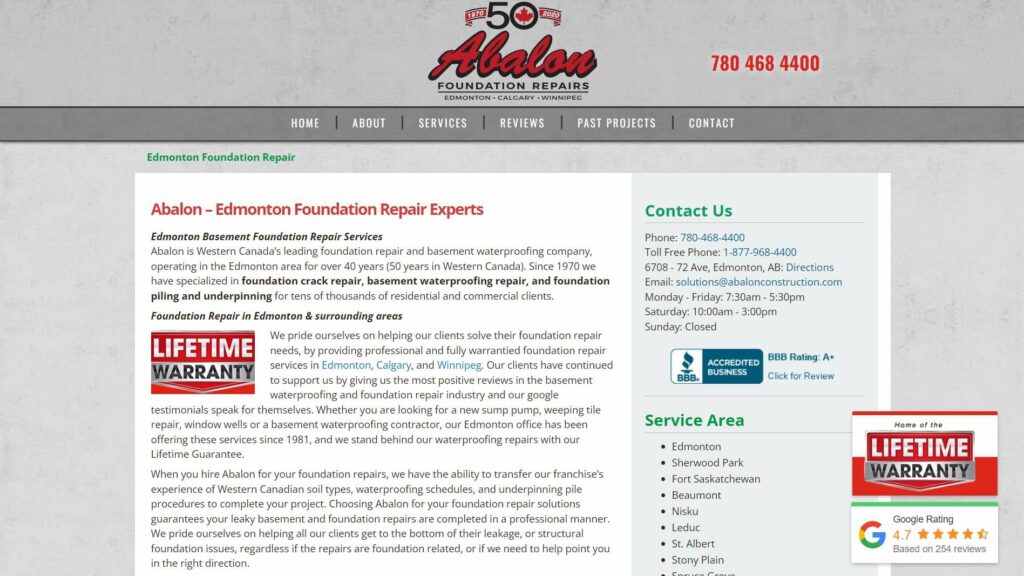 Abalon Foundation Repairs' Homepage