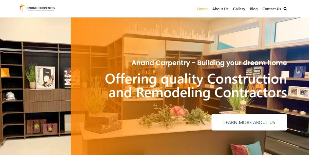 Anand Carpentry & Construction Ltd. Homepage