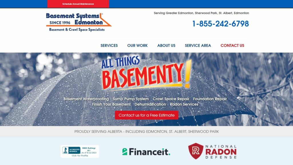 Basement Systems Edmonton's Homepage