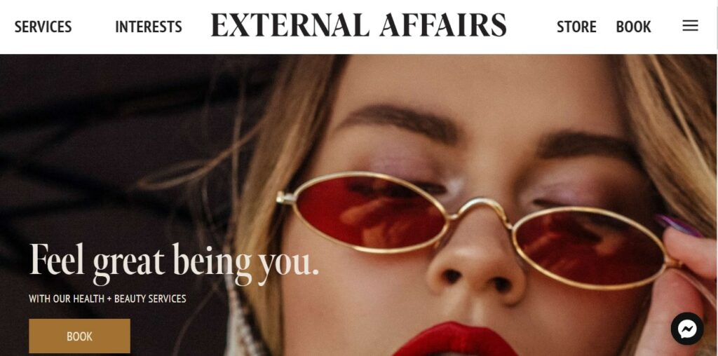External Affairs Medical Spa's Homepage