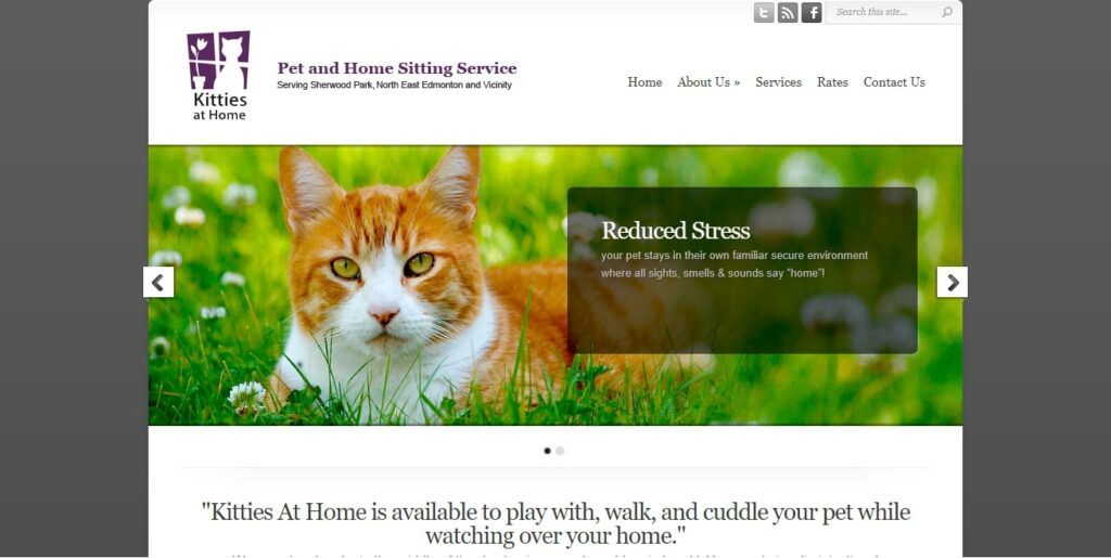 Kitties At Home Pet & Home Sitting Service's Homepage