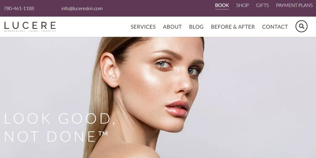 Lucere Dermatology & Laser Clinic's Homepage