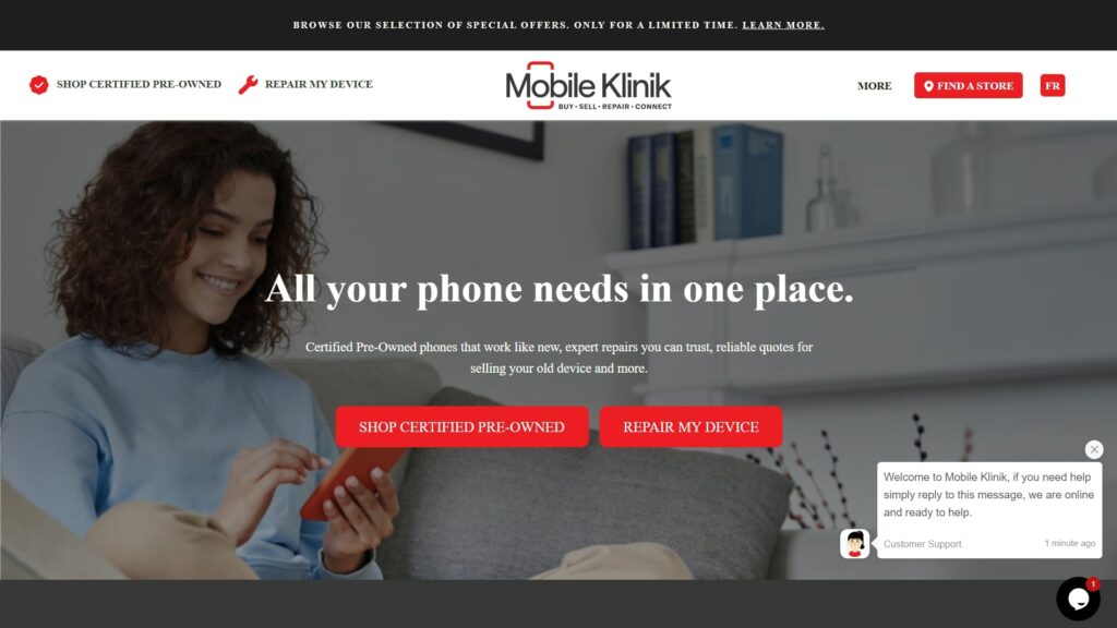 Mobile Klinik's Homepage